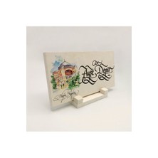 Sadrazam Geleneksel Hat Sanatı ile Doğal Taş Üzerine Yazılı Masaüstü Isimlik