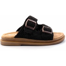 Bambi Siyah Örgü   Kadın Terlik K04823004716