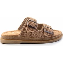 Bambi Camel Örgü   Kadın Terlik K04823004716