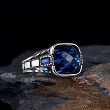 Tesbih Sepetim Zirkon Taşlı Model 925 Ayar Gümüş Erkek Yüzük