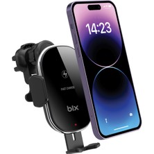 Bix Bxch3 15W Manyetik Kablosuz Şarj Destekli 360° Ayarlanabilir Araç Içi Telefon Tutucu