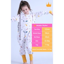 Begisa 2-8 Yaş 1 Tog 4 Katlı Müslin Çocuk Uyku Tulumu Unisex Uzun Kollu Uyku Tulumu