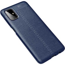 ZORE Galaxy M51 Kılıf Zore Niss Deri Desenli Silikon Kılıf