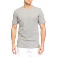 Raru Erkek %100 Pamuk T-Shirt Pateo Gri