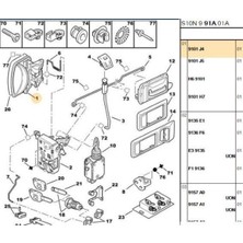 K&B Ön Sol Dış Açma Kolu Partner Berlingo Dw8 (KB1113240203-03310141-9101J4)