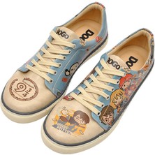 Kadın Vegan Deri Turkuaz Sneakers - Warner Bros Imaginary School Harry Potter Tasarım