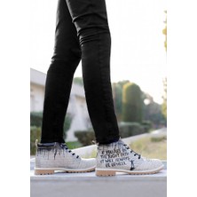 Erkek Vegan Deri Bej Bilekte Bot - The Right Path Tasarım