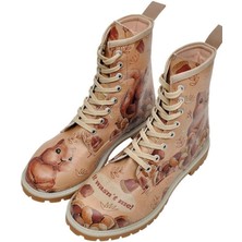 Kadın Vegan Deri Bej Uzun Bot - It wasn't Me Tasarım