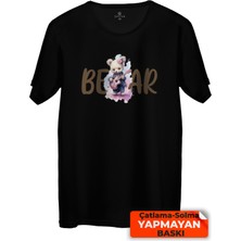 Sevimli Ayı Baskılı Tişört Unisex, Premium Kalite (Rgl-Hyvn-Ayı)