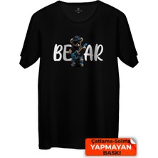 Sevimli Ayı Baskılı Tişört Unisex, Premium Kalite (Rgl-Hyvn-Ayı)