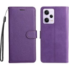 Manyi Mall Xiaomi Poco X5 Pro 5g Için Flip Case Klasik Düz Renk Iş Cüzdan (Yurt Dışından)