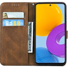 Manyi Mall Samsung Galaxy M52 5g Için Kılıf Kart Yuvası Standı Deri ile Büyük Kelebek (Yurt Dışından)