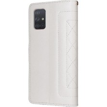 Manyi Mall Samsung Galaxy A71 Için Flip Case Darbeye Basit Iş Cüzdan Kılıf (Yurt Dışından)