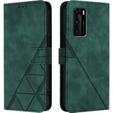 Manyi Mall Huawei P40 Pu Deri Flip Folio Kitap Koruyucu Cüzdan Kapak (Yurt Dışından)