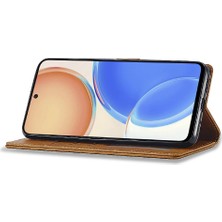 Mellow Shop Tutucu Kart Yuvaları ile Onur X8 4g Için Kılıf Cüzdan Buzağı Doku Flip Case (Yurt Dışından)