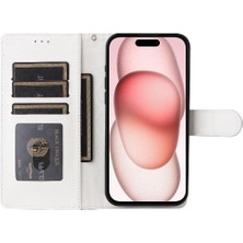 Mellow Shop Iphone 15 Için Flip Case Deri Kılıf Cüzdan Darbeye Basit Iş (Yurt Dışından)