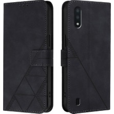 Mellow Shop Samsung Galaxy A10/M10 Pu Deri Kredi Kartı Tutucu Cüzdan Kapak (Yurt Dışından)