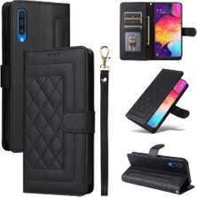 Mellow Shop Samsung Galaxy A50 Için Flip Case Deri Kılıf Cüzdan Basit Iş Çevirme (Yurt Dışından)