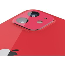 Spigen iPhone 12 Kamera Lens Camı Koruyucu Glas.tR Optik (2 Adet) Red - AGL02472