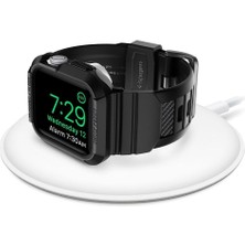 Spigen Apple Watch 41mm (Seri 9/8/7) Kılıf & Kordon Kayış Rugged Armor Pro Black - ACS00546