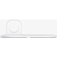 Spigen MagFit iPhone & Apple Watch için Stand Dock Şarj Ünitesi Duo 2in1 White - AMP02797