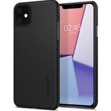 Spigen iPhone 11 Kılıf Thin Fit Black - 076CS27178