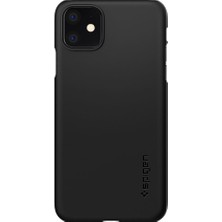 Spigen iPhone 11 Kılıf Thin Fit Black - 076CS27178