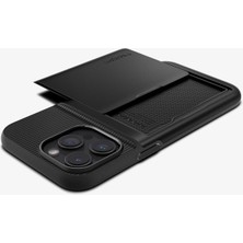 Spigen iPhone 15 Pro Kılıf Slim Armor CS Black - ACS06728