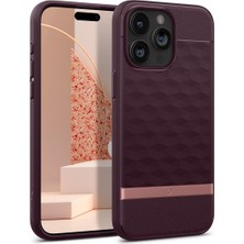 Spigen Caseology iPhone 15 Pro Max Kılıf Parallax Mag MagSafe özellikli Burgundy - ACS06616