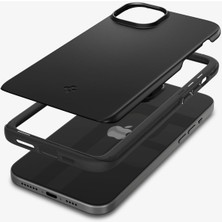 Spigen iPhone 15 Kılıf Thin Fit Black - ACS06776