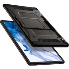 Spigen Galaxy Tab S7+ / Galaxy Tab S8+ Kılıf Tough Armor Pro Gunmetal - ACS01608