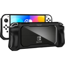 Spigen Nintendo Switch OLED Kılıf Rugged Armor Matte Black - ACS04020