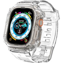 Spigen Apple Watch 49mm Ultra 3/2/1 ile Uyumlu Kılıf & Kordon Rugged Armor Pro Üst Düzey Koruma Şeffaf Kayış - ACS05461 (Spigen TR Garantili)