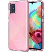 Spigen Galaxy A71 Kılıf Liquid Crystal 4 Tarafı Tam Koruma Crystal Clear - ACS00566