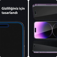 Spigen iPhone 14 Pro Max Cam Ekran Koruyucu Kolay Kurulum Glas.tR EZ Fit Privacy ( Sensor Protection ) (2 Adet) - AGL05203