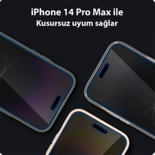 Spigen iPhone 14 Pro Max Cam Ekran Koruyucu Kolay Kurulum Glas.tR EZ Fit Privacy ( Sensor Protection ) (2 Adet) - AGL05203