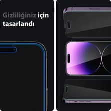 Spigen iPhone 14 Pro Hayalet Cam Ekran Koruyucu Kolay Kurulum Glas.tR EZ Fit Privacy ( Sensor Protection ) (2 Adet) - AGL05215