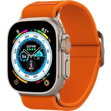 Spigen Apple Watch 49mm Ultra 2/1 - 46mm Seri 10 - 45mm Seri 9/8/7 - 44mm Seri SE2/SE/6/5/4 Kordon Kayış Band Lite Fit Ultra Orange - AMP05986