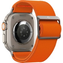 Spigen Apple Watch 49mm Ultra 2/1 - 46mm Seri 10 - 45mm Seri 9/8/7 - 44mm Seri SE2/SE/6/5/4 Kordon Kayış Band Lite Fit Ultra Orange - AMP05986