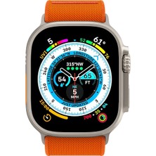 Spigen Apple Watch 49mm Ultra 2/1 - 46mm Seri 10 - 45mm Seri 9/8/7 - 44mm Seri SE2/SE/6/5/4 Kordon Kayış Band Lite Fit Ultra Orange - AMP05986