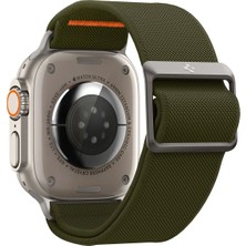 Spigen Apple Watch 49mm Ultra 2/1 - 46mm Seri 10 - 45mm Seri 9/8/7 - 44mm Seri SE2/SE/6/5/4 Kordon Kayış Band Lite Fit Ultra Khaki - AMP05985