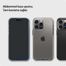 Spigen iPhone 14 Pro Cam Ekran Koruyucu Tam Kaplayan GLAS.tR Full Cover HD Black - AGL05221