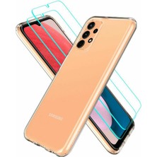 Spigen Galaxy A13 Kılıf Crystal Pack Clear + Glas.tR Slim HD Cam Ekran Koruyucu (2 Adet) 360 Tam Koruma - ACS04315