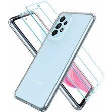 Spigen Galaxy A13 Kılıf Crystal Pack Clear + Glas.tR Slim HD Cam Ekran Koruyucu (2 Adet) 360 Tam Koruma - ACS04315