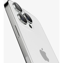 Spigen iPhone 16 Pro Max / 16 Pro / 15 Pro Max / 15 Pro / 14 Pro Max / 14 Pro Kamera Lens Camı Koruyucu Glas.tR EZ Fit Optik Pro (2 Adet) Silver - AGL05599