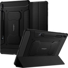 Spigen Galaxy Tab S8 Plus / S7 Plus Kılıf Rugged Armor Pro Black - ACS01607