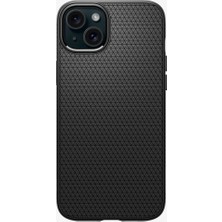 Spigen iPhone 15 Plus Kılıf Liquid Air Matte Black - ACS06650