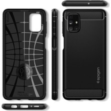 Spigen Galaxy M31s Kılıf Rugged Armor Matte Black - ACS01459