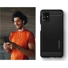 Spigen Galaxy M31s Kılıf Rugged Armor Matte Black - ACS01459