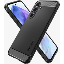 Spigen Galaxy A55 Kılıf Rugged Armor Matte Black - ACS07500